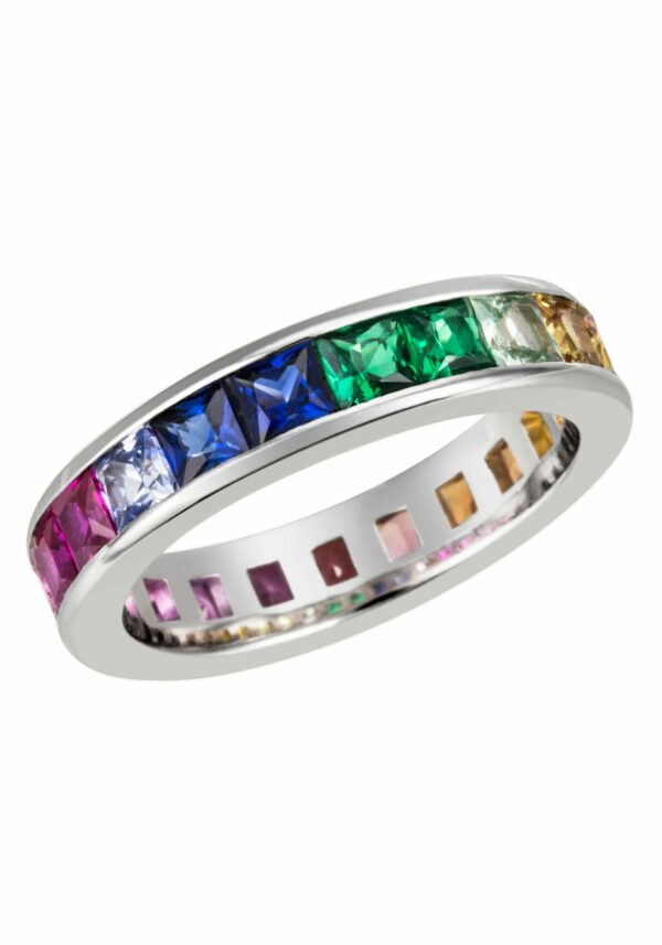 Firetti Fingerring »Schmuck Geschenk Silber 925 Silberring Regenbogen«