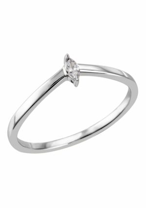 Firetti Fingerring »Schmuck Geschenk Silber 925 Silberring Ring Navette gefasst glitzernd«