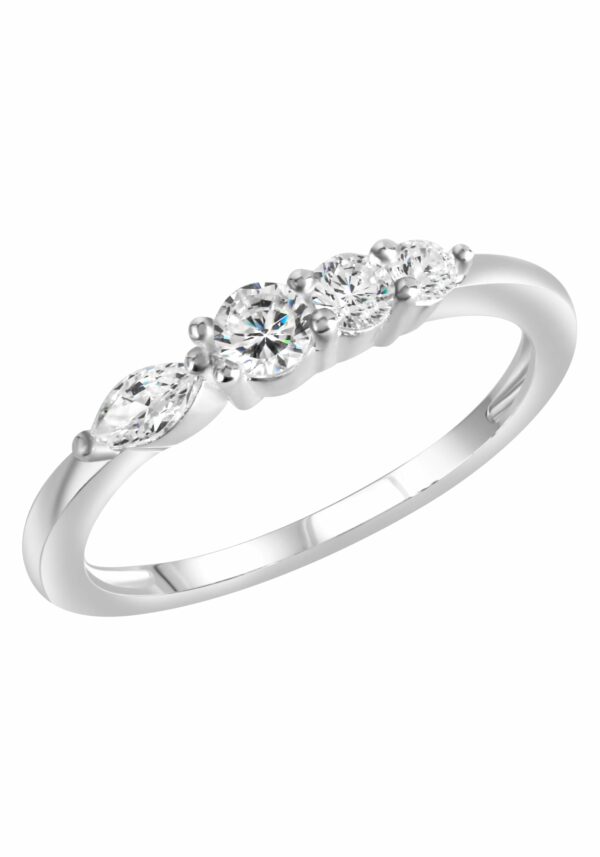 Firetti Fingerring »Schmuck Geschenk Silber 925 Silberring Solitär-Optik«