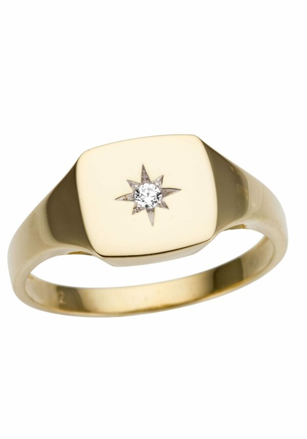 Firetti Goldring »Schmuck Geschenk Gold 333 Siegelring