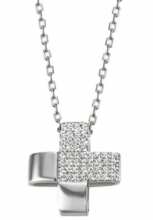 Firetti Kette mit Anhänger »Schmuck Geschenk Silber 925 Halsschmuck Halskette Ankerkette Kreuz«