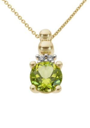 Firetti Kettenanhänger »Schmuck Geschenk Gold 333 Halsschmuck Anhänger für Halskette Peridot«