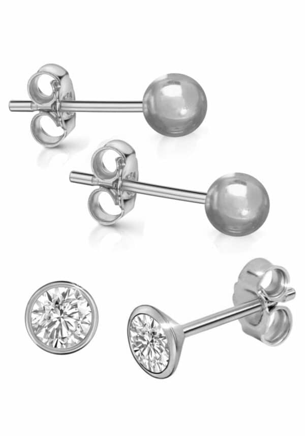 Firetti Ohrstecker-Set »Multipack Schmuck Geschenk Silber 925 Ohrschmuck Kugelohrstecker«