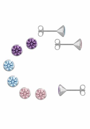 Firetti Ohrstecker-Set »Multipack Schmuck Geschenk Silber 925 Ohrstecker Glitzer«