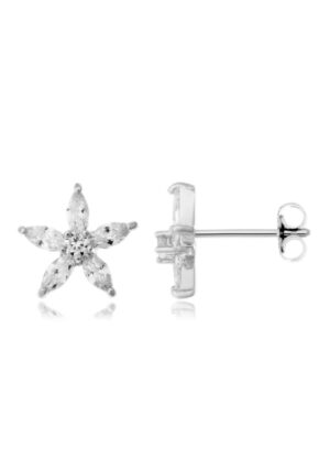 Firetti Paar Ohrstecker »Schmuck Geschenk Silber 925 Ohrschmuck Blumen Glitzer«