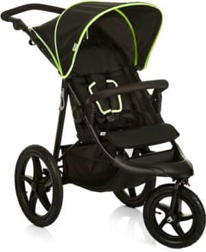 Hauck Dreirad-Kinderwagen »Runner black/neon yellow«