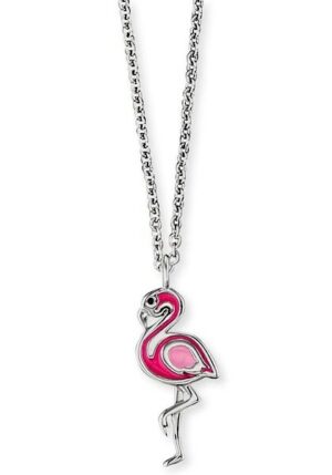 Herzengel Kette mit Anhänger »Flamingo