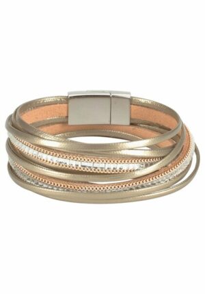 J.Jayz Wickelarmband »im Metallic Look«