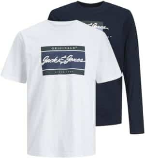 Jack & Jones Junior T-Shirt »JORWAYNE BRANDING TEE MIX 2PK MP JNR«