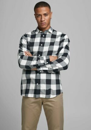 Jack & Jones Karohemd »JJ JJEGINGHAM TWILL SHIRT L/«