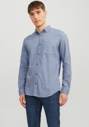 Jack & Jones Langarmhemd »JJECLASSIC MELANGE SHIRT LS SN«