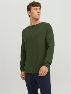 Jack & Jones Rundhalspullover »JJEHILL KNIT CREW NECK NOOS«