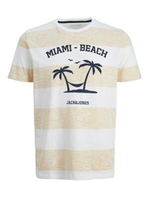 Jack & Jones Rundhalsshirt »JJSUMMER STRIPE TEE SS CREW NECK«