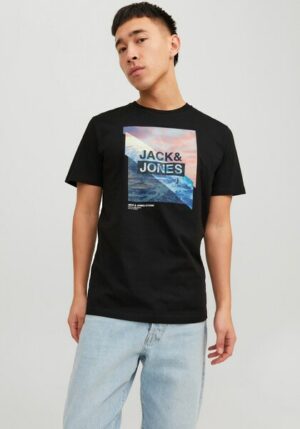 Jack & Jones Rundhalsshirt »JJTRESOR TEE SS CREW NECK«