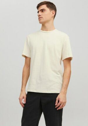 Jack & Jones Rundhalsshirt »JPRCC SOFT LINEN TEE SS CREW SOLID LN«