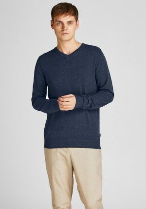 Jack & Jones V-Ausschnitt-Pullover »EMIL KNIT V-NECK«