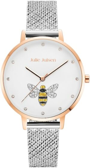 Julie Julsen Quarzuhr »Bee Rosé Silver