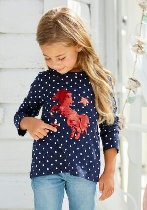 KIDSWORLD Langarmshirt »PFERD«