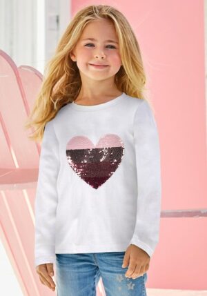 KIDSWORLD Paillettenshirt »Herz«