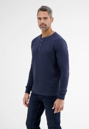 LERROS Langarmshirt »LERROS Serafino in Waffelpiqué«