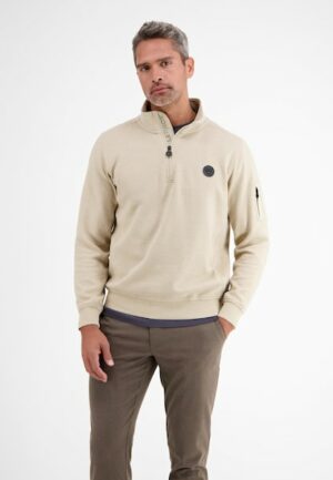 LERROS Sweatshirt »LERROS Troyer in Rippstruktur«