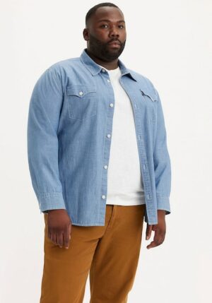 Levi's® Plus Jeanshemd »BIG RELAXED FIT WESTERN«