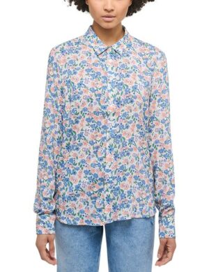 MUSTANG Klassische Bluse »Style Emma Floral Turnup«