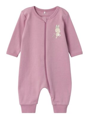 Name It Schlafanzug »NBFNIGHTSUIT ZIP ORCHID HAZE RABBIT NOOS«