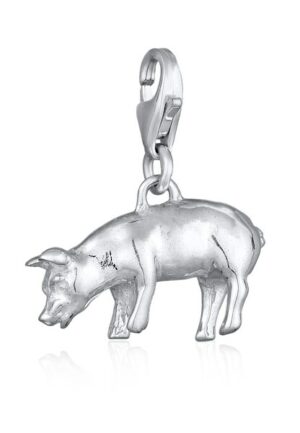 Nenalina Charm-Einhänger »Anhänger Schwein Ferkel 925 Silber«