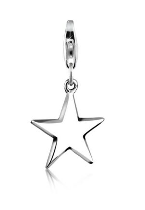 Nenalina Charm-Einhänger »Anhänger Stern Astro Star Basic 925 Silber«