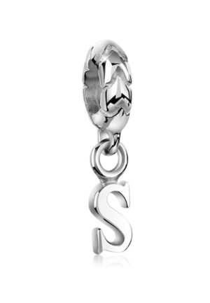 Nenalina Charm-Einhänger »Buchstabe Bead Anhänger Initialen 925 Silber«