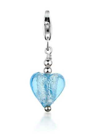 Nenalina Charm-Einhänger »Herz-Anhänger Symbol Liebe Muranoglas 925 Silber«