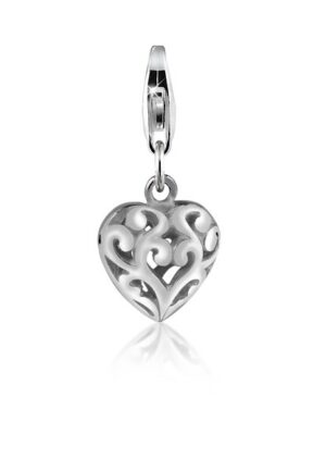 Nenalina Charm-Einhänger »Herz Ornament Anhänger Love liebe 925 Silber«