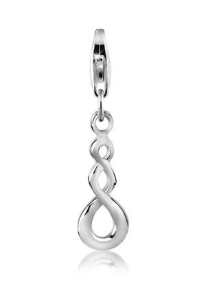 Nenalina Charm-Einhänger »Maori Infinity Kraft Symbol-Charm Twist 925 Silber«