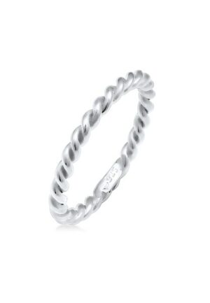 Nenalina Fingerring »Gedreht Kordel Spirale Basic Schlicht 925 Silber«