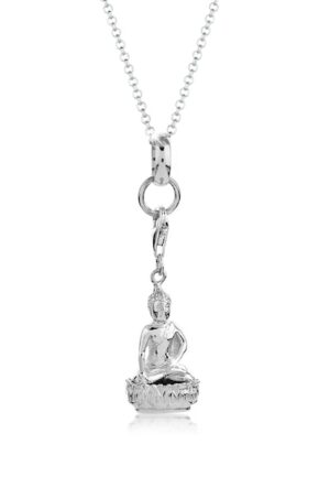 Nenalina Kette mit Anhänger »Charmträger Charm Buddha Lotus Anhänger 925 Silber«