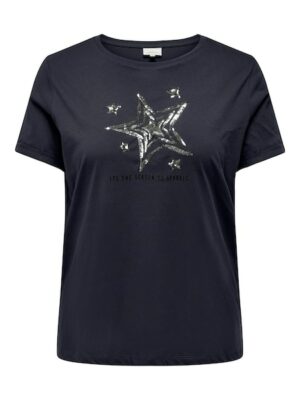 ONLY CARMAKOMA Kurzarmshirt »CARKITI LIFE STAR S/S O-NECK TEE X-MAS«