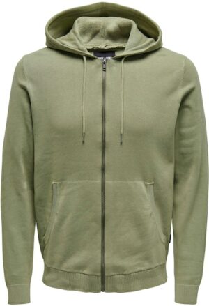 ONLY & SONS Kapuzenstrickjacke »OS ONSLIAM REG 12 WASH HOOD«