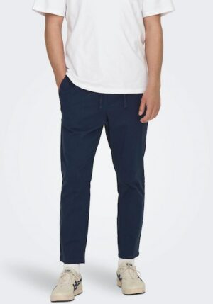 ONLY & SONS Stoffhose »ONSLINUS CROP 0007 COT LIN PNT NOOS«