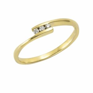 Orolino Fingerring »585 Gold 3x Brillant zus. 0