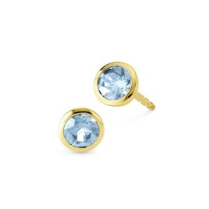 Orolino Paar Ohrstecker »585/- Gelbgold Blautopas Sky Blue«