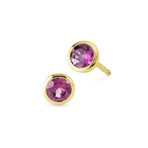 Orolino Paar Ohrstecker »585/- Gelbgold Pink Rhodolith«