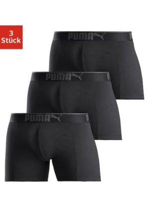 PUMA Boxershorts »Lifestyle Sueded Cotton Boxer 3P«