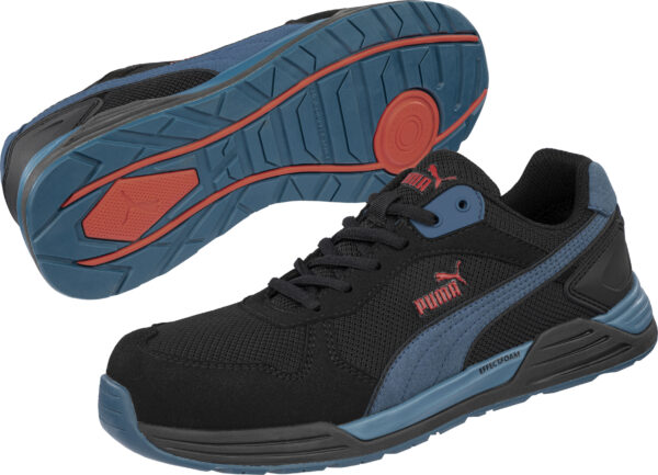 PUMA Safety Sicherheitsschuh »FRONTSIDE BLK/BLUE LOW S1P ESD HRO SRC«