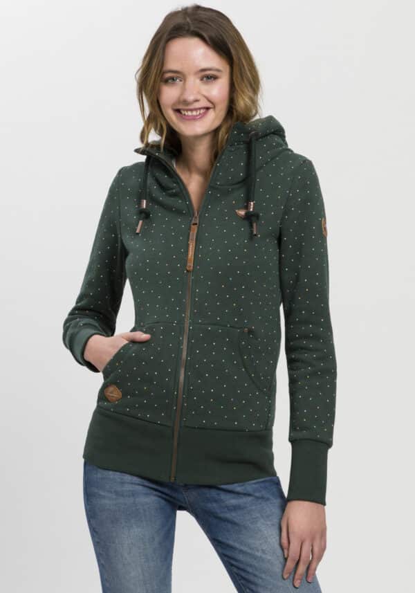 Ragwear Kapuzensweatjacke »NESKA DOTS MULTICOLOR ZIP O«