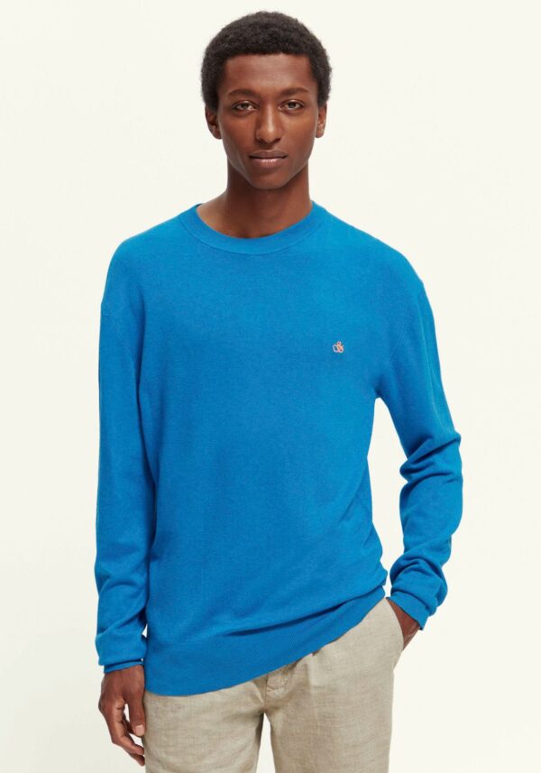 Scotch & Soda Rundhalspullover »Essentials - Ecovero viscose-blend crewneck pullover«