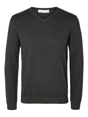 SELECTED HOMME Strickpullover »SLHBERG LS KNIT V-NECK NOOS«