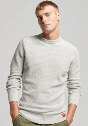 Superdry Strickpullover »TEXTURED CREW KNIT JUMPER«