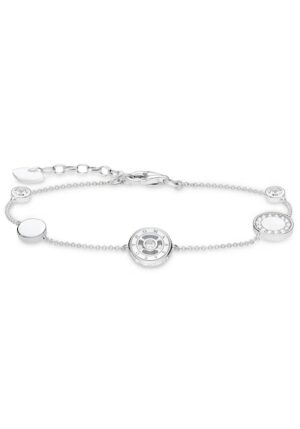 THOMAS SABO Armband »Kreis mit weißen Steinen silber