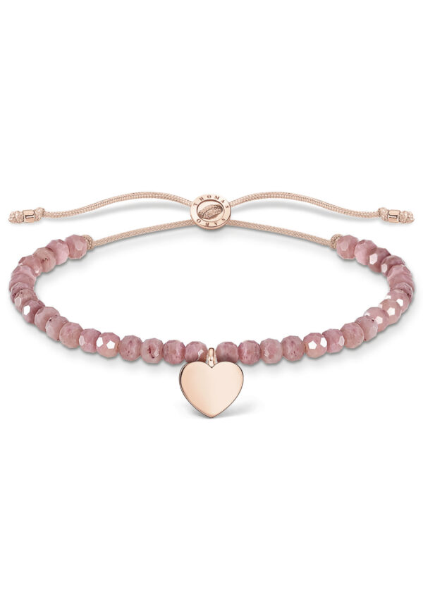 THOMAS SABO Armband »rosa Perlen mit Herz